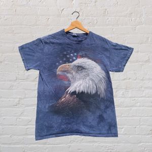 Patriotic Eagle Tie Dye T-shirt Large 2004 Collin Bogle The Mountain Style